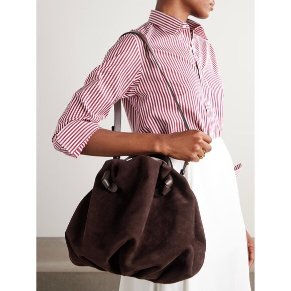 Neous "Taurus" Suede Bag in Brown - Picture 4 of 9